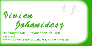 vivien johanidesz business card